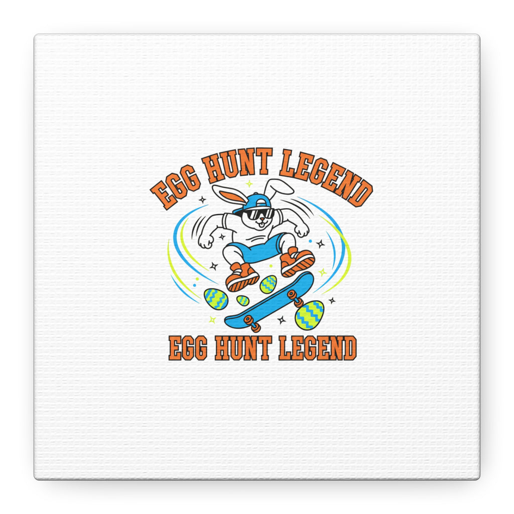 Egg Hunt Legend Canvas | Bold Boys Easter, Egg Hunter Skateboard Dino Egg