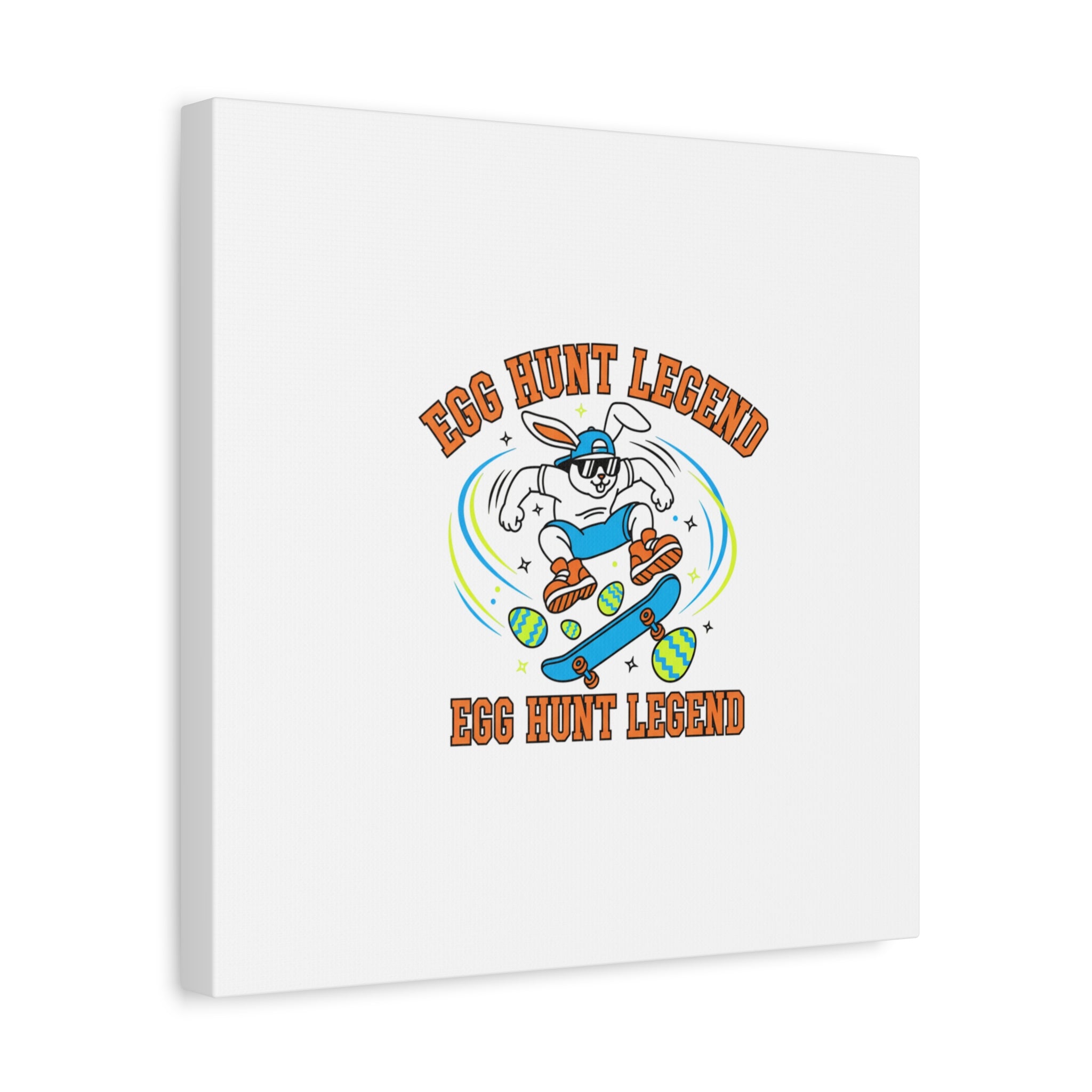 Egg Hunt Legend Canvas | Bold Boys Easter, Egg Hunter Skateboard Dino Egg