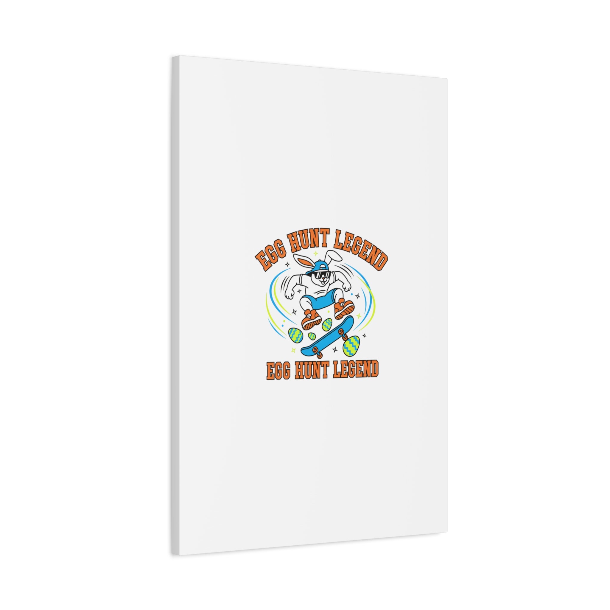 Egg Hunt Legend Canvas | Bold Boys Easter, Egg Hunter Skateboard Dino Egg