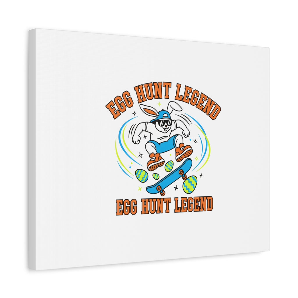 Egg Hunt Legend Canvas | Bold Boys Easter, Egg Hunter Skateboard Dino Egg