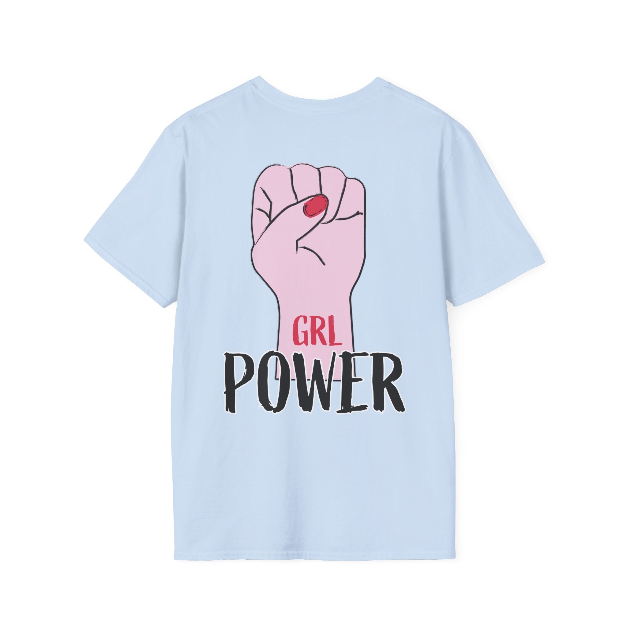 Girl Power Floral Portrait T-Shirt