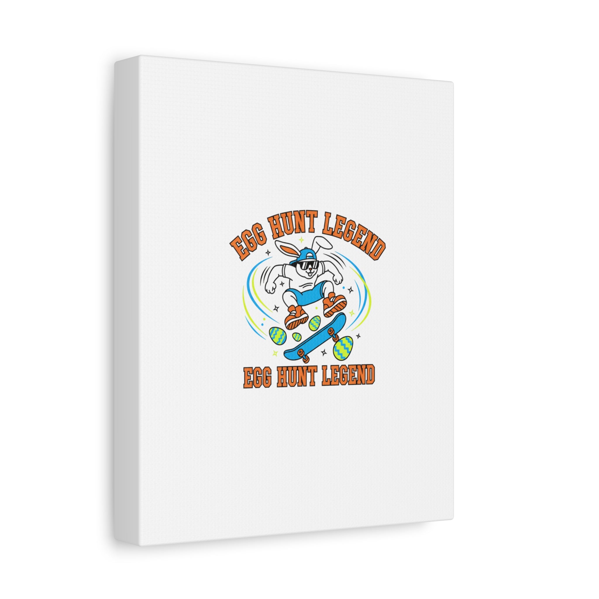 Egg Hunt Legend Canvas | Bold Boys Easter, Egg Hunter Skateboard Dino Egg