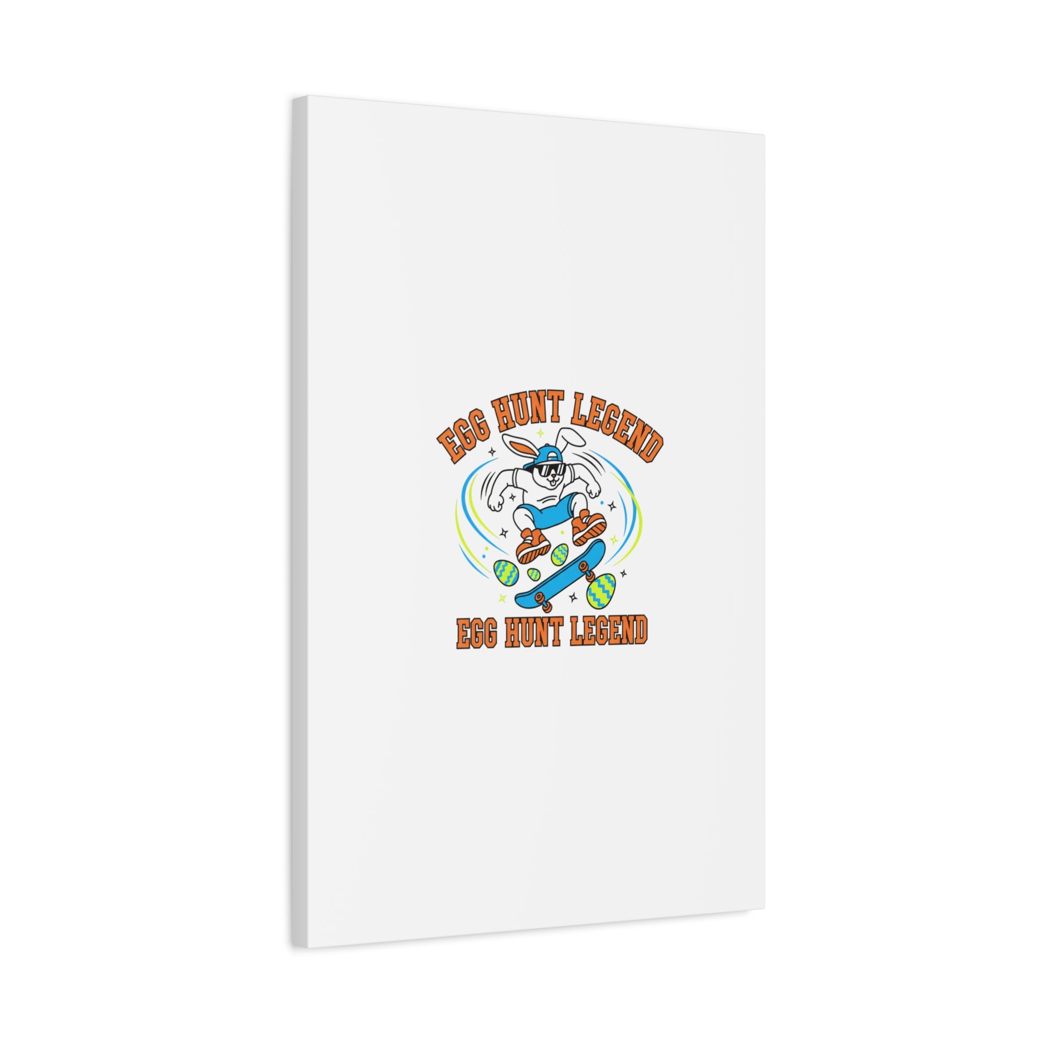 Egg Hunt Legend Canvas | Bold Boys Easter, Egg Hunter Skateboard Dino Egg