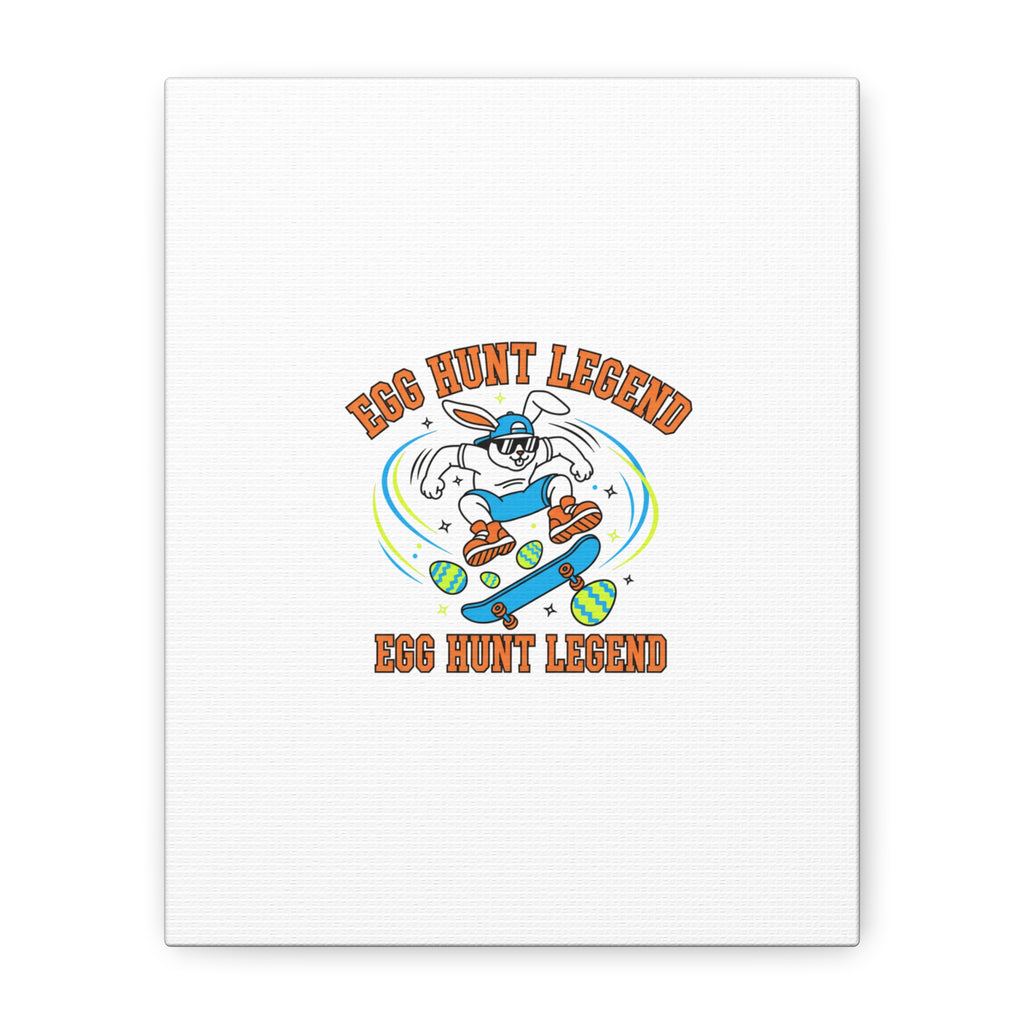Egg Hunt Legend Canvas | Bold Boys Easter, Egg Hunter Skateboard Dino Egg