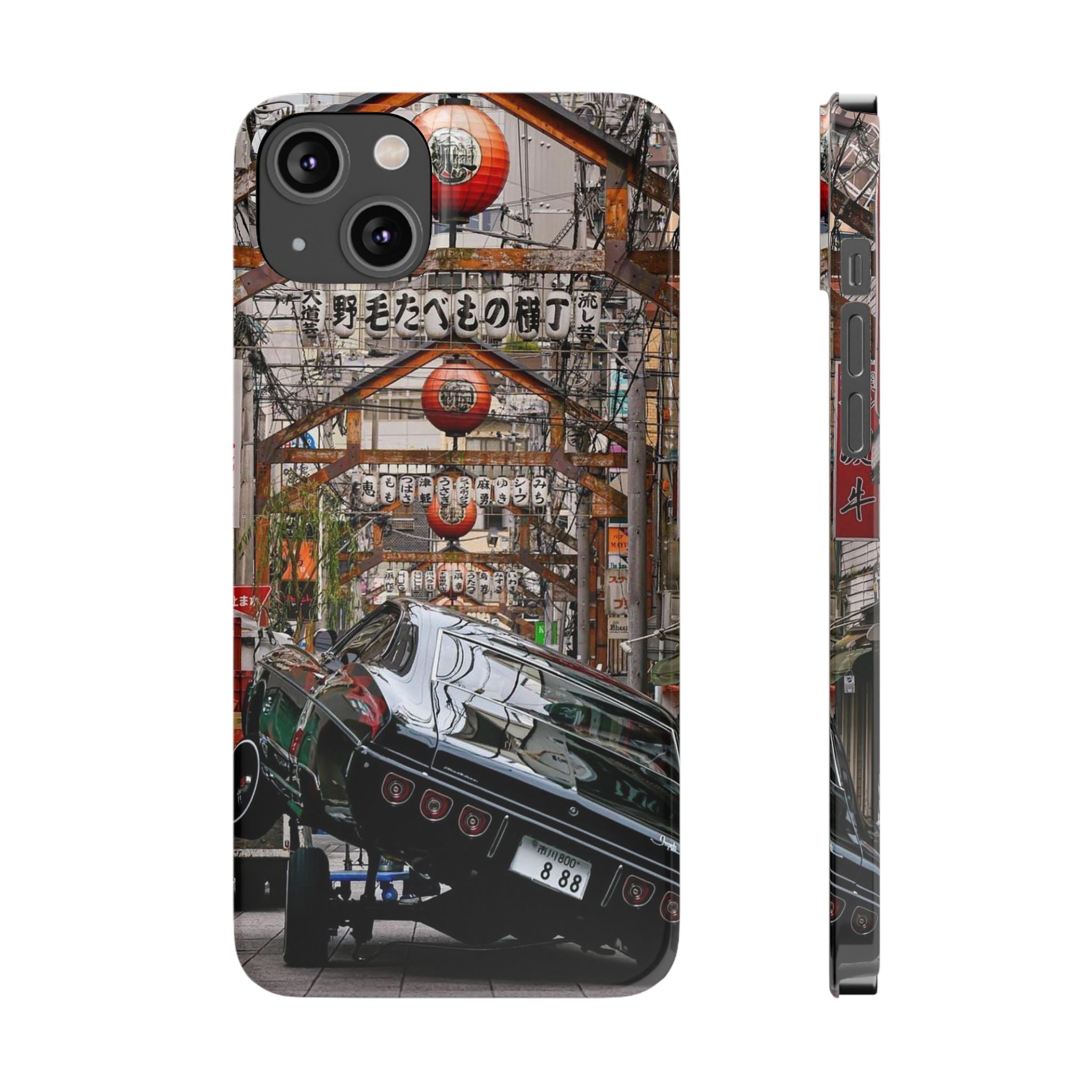 Retro Japanese Street Lowrider Slim Phone Case