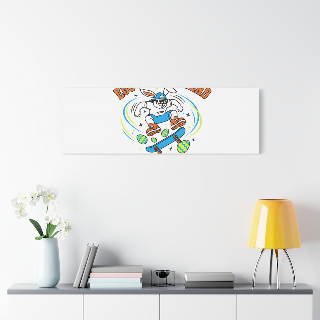 Egg Hunt Legend Canvas | Bold Boys Easter, Egg Hunter Skateboard Dino Egg