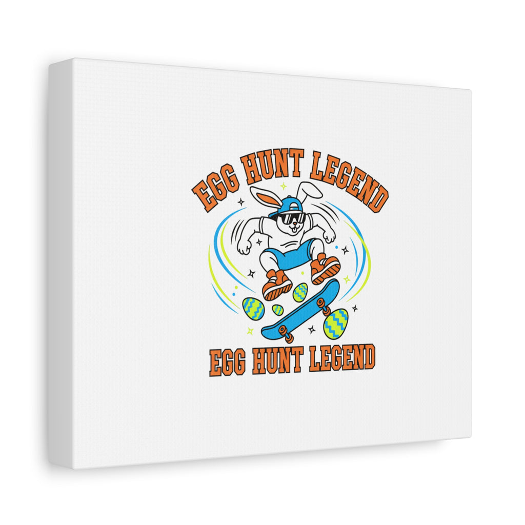 Egg Hunt Legend Canvas | Bold Boys Easter, Egg Hunter Skateboard Dino Egg