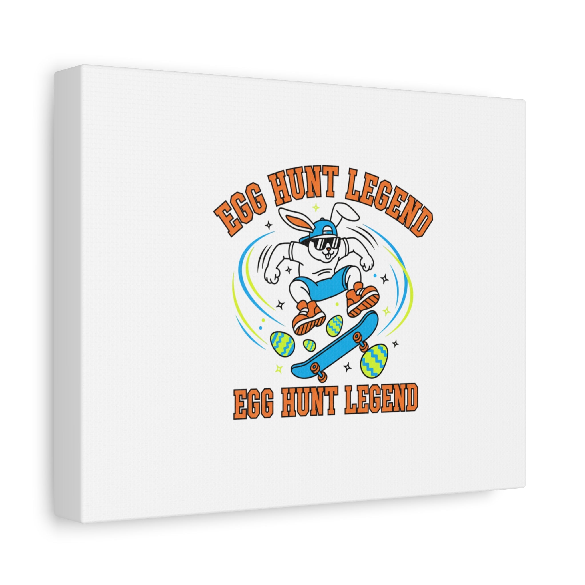 Egg Hunt Legend Canvas | Bold Boys Easter, Egg Hunter Skateboard Dino Egg