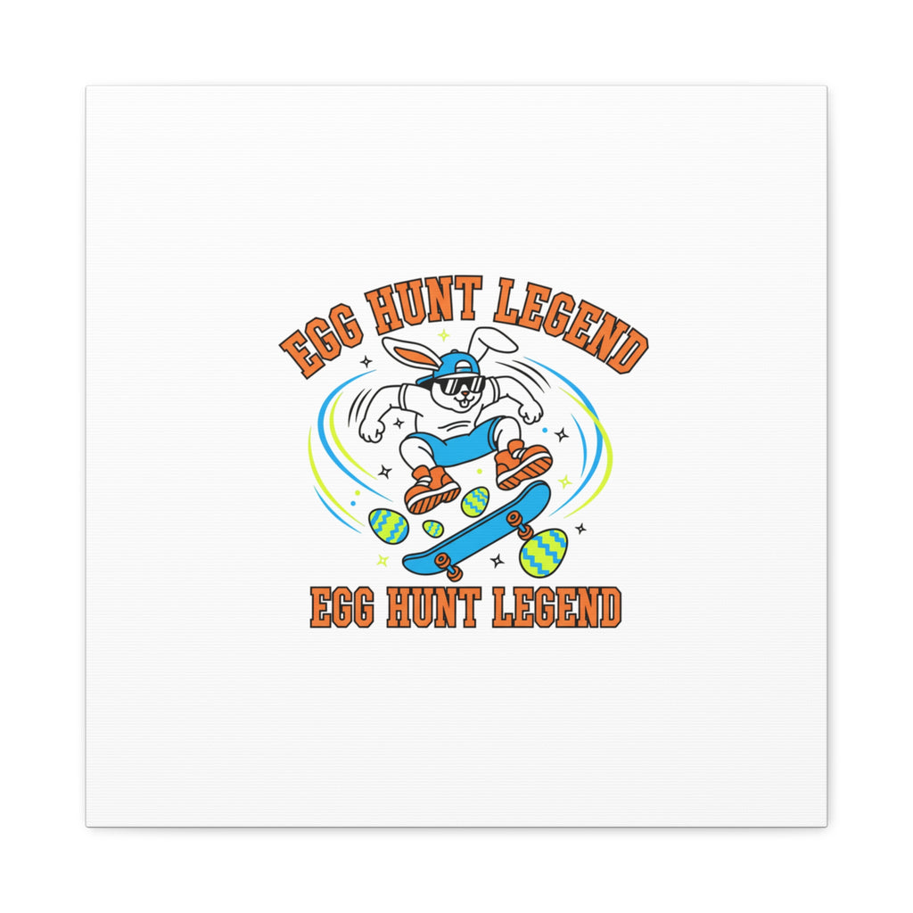 Egg Hunt Legend Canvas | Bold Boys Easter, Egg Hunter Skateboard Dino Egg