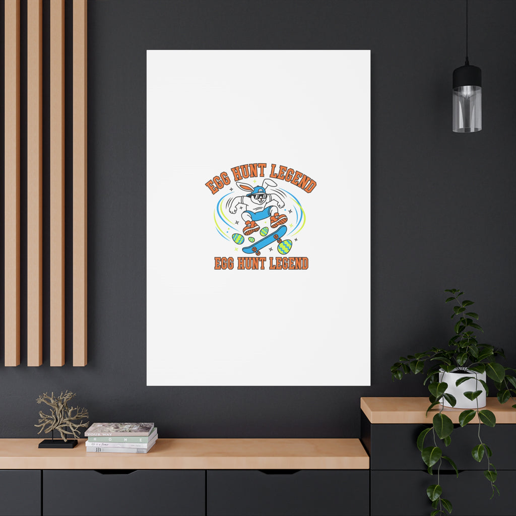 Egg Hunt Legend Canvas | Bold Boys Easter, Egg Hunter Skateboard Dino Egg