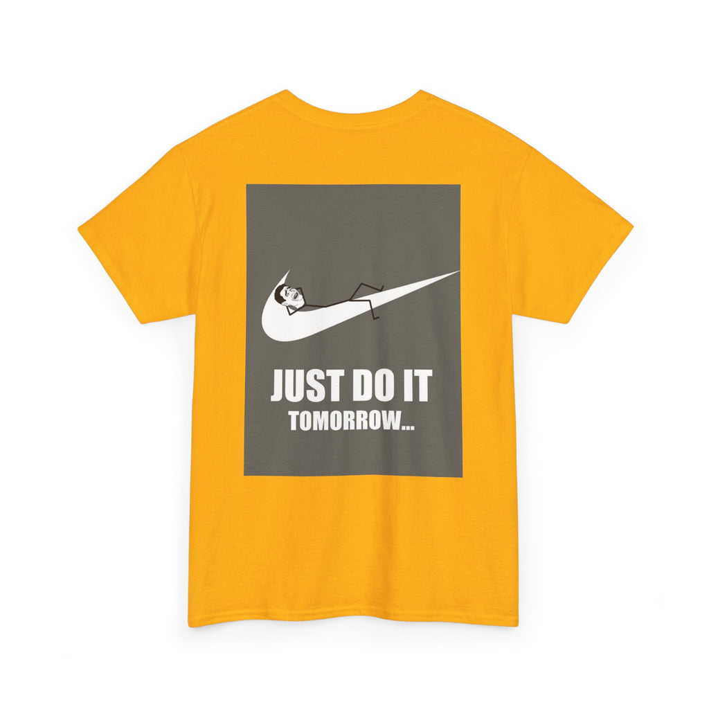 Just Do It Tomorrow Tee — 'Deal With It' Pixel Sunglasses Graphic T‑Shirt