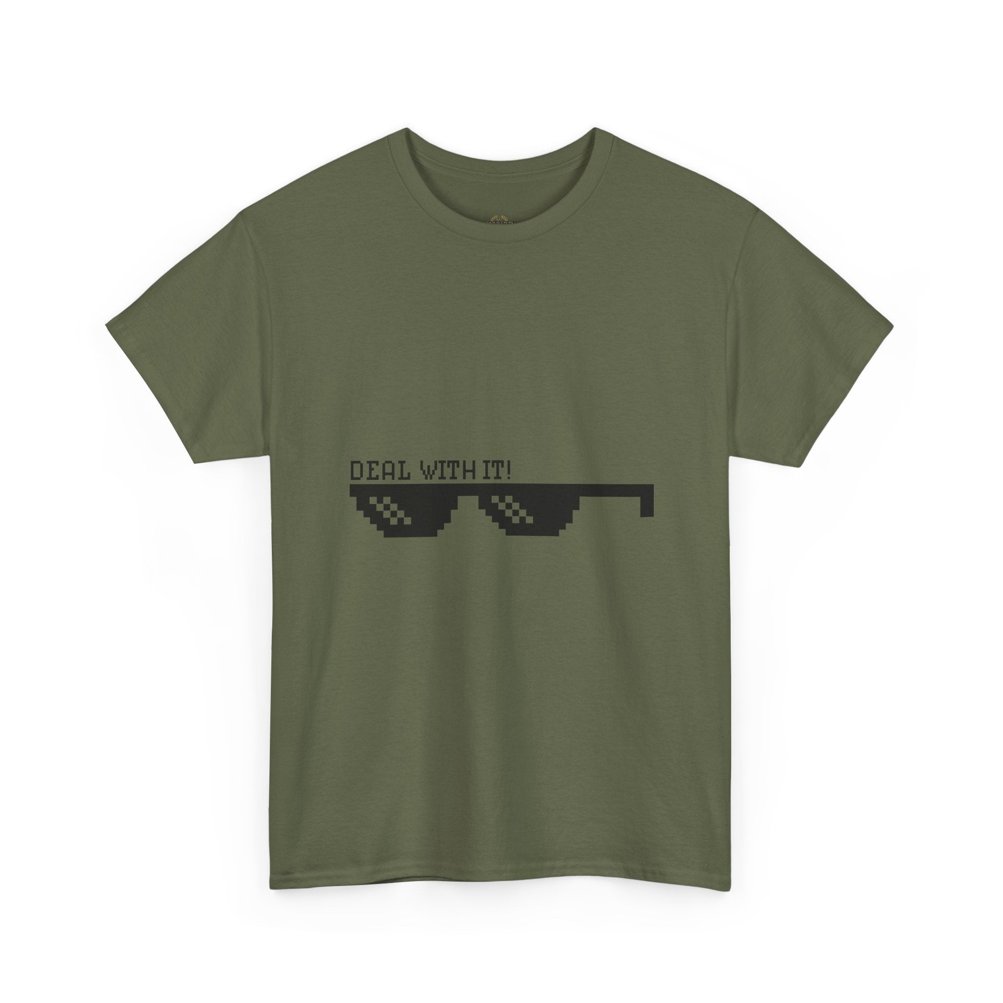 Just Do It Tomorrow Tee — 'Deal With It' Pixel Sunglasses Graphic T‑Shirt