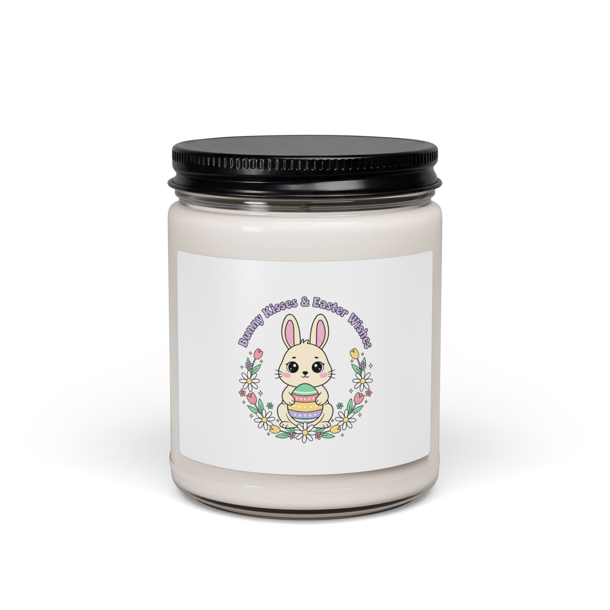 Easter Bunny Aesthetic Soy Candle, Pastel Spring Cottagecore | Vintage Easter