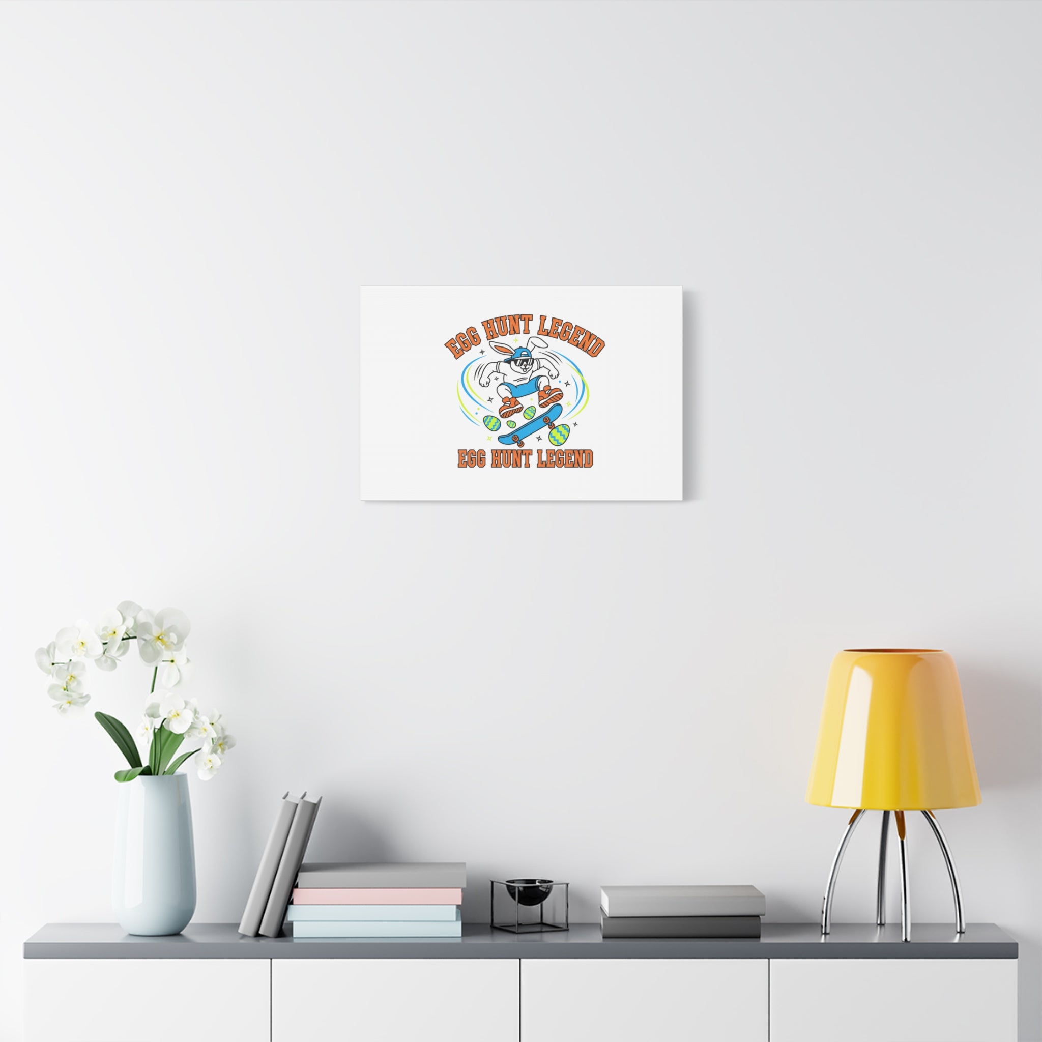 Egg Hunt Legend Canvas | Bold Boys Easter, Egg Hunter Skateboard Dino Egg