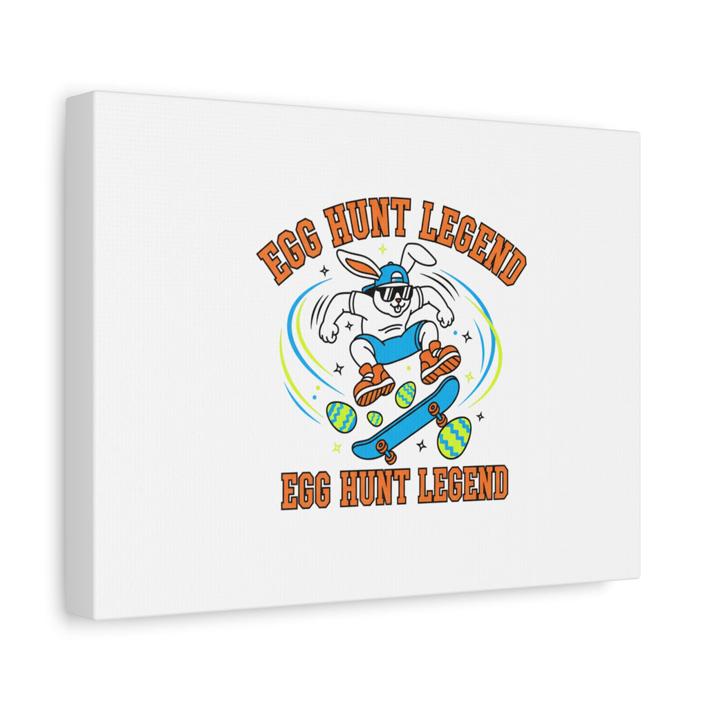Egg Hunt Legend Canvas | Bold Boys Easter, Egg Hunter Skateboard Dino Egg