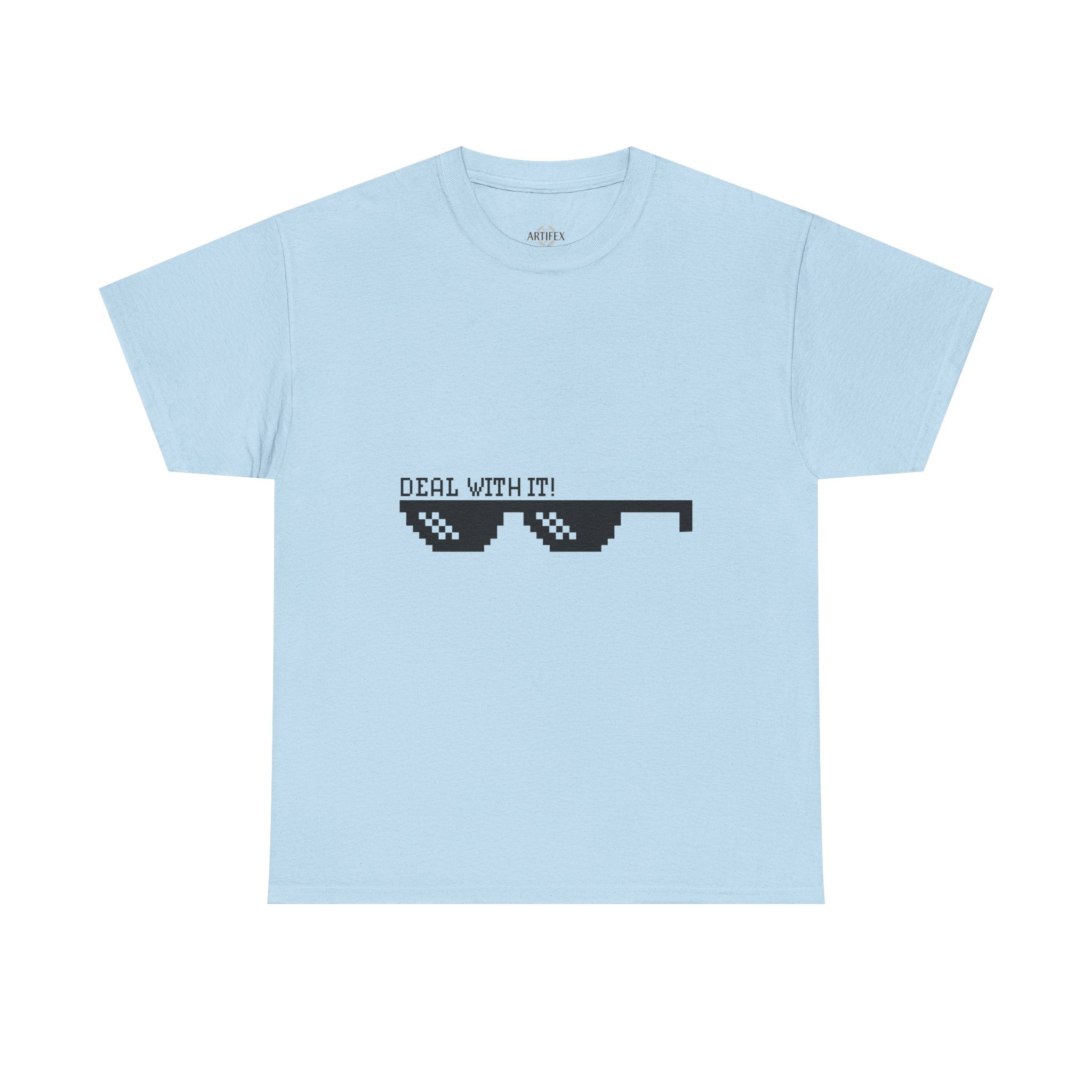 Just Do It Tomorrow Tee — 'Deal With It' Pixel Sunglasses Graphic T‑Shirt