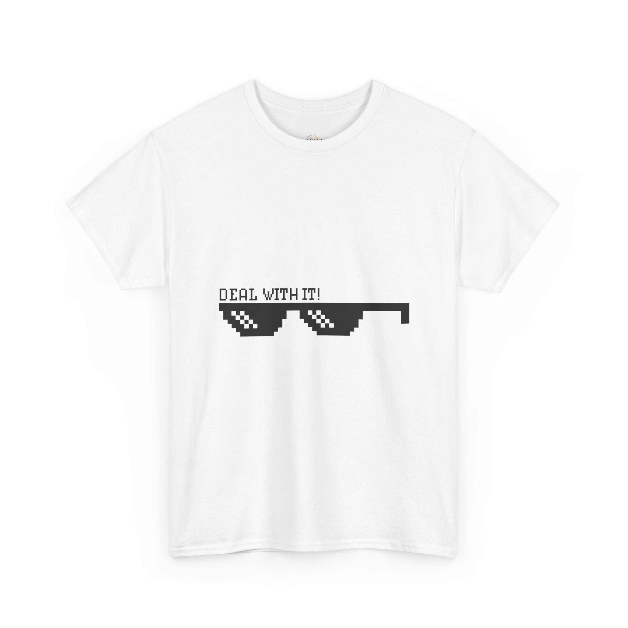 Just Do It Tomorrow Tee — 'Deal With It' Pixel Sunglasses Graphic T‑Shirt