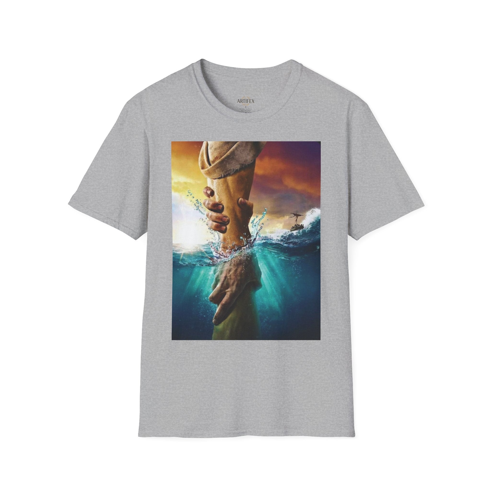 Rescue & Hope T-Shirt — Helping Hand Graphic Tee