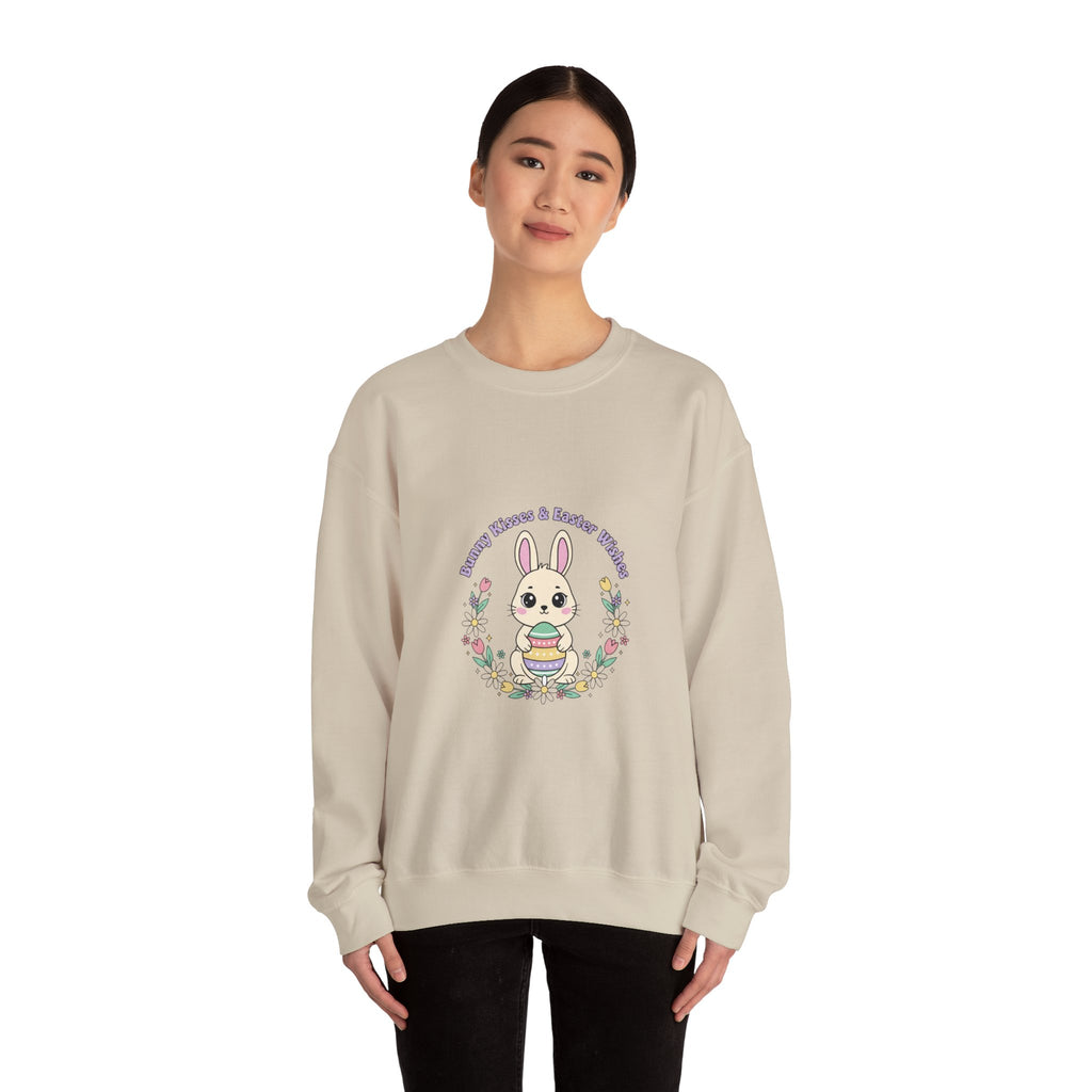 Easter Bunny Aesthetic Crewneck Sweatshirt, pastel spring, vintage Easter
