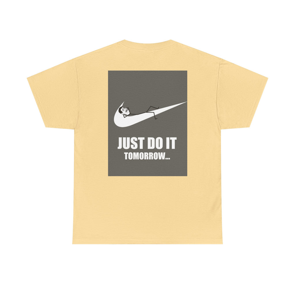 Just Do It Tomorrow Tee — 'Deal With It' Pixel Sunglasses Graphic T‑Shirt