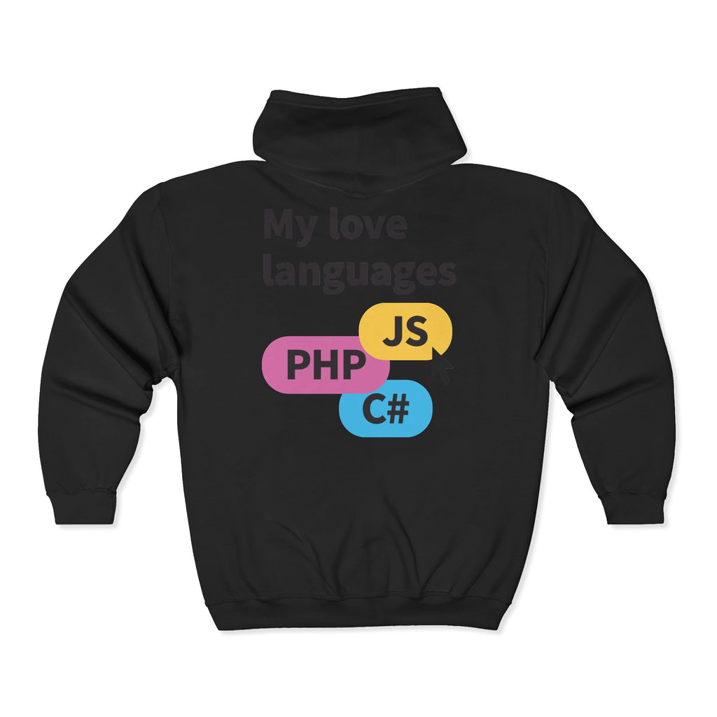 Monster Face Zip Hoodie — Playful Cartoon Splat Design