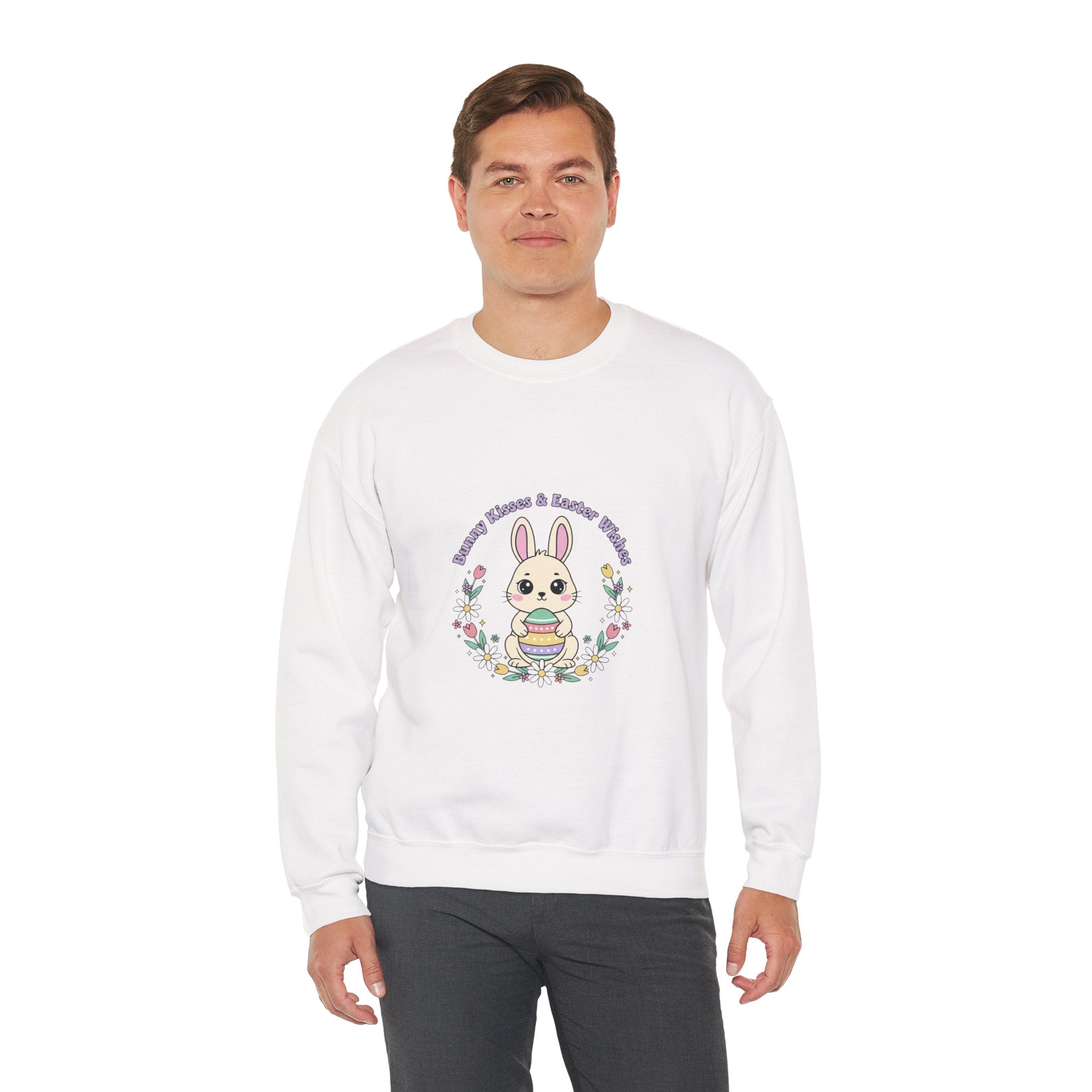 Easter Bunny Aesthetic Crewneck Sweatshirt, pastel spring, vintage Easter