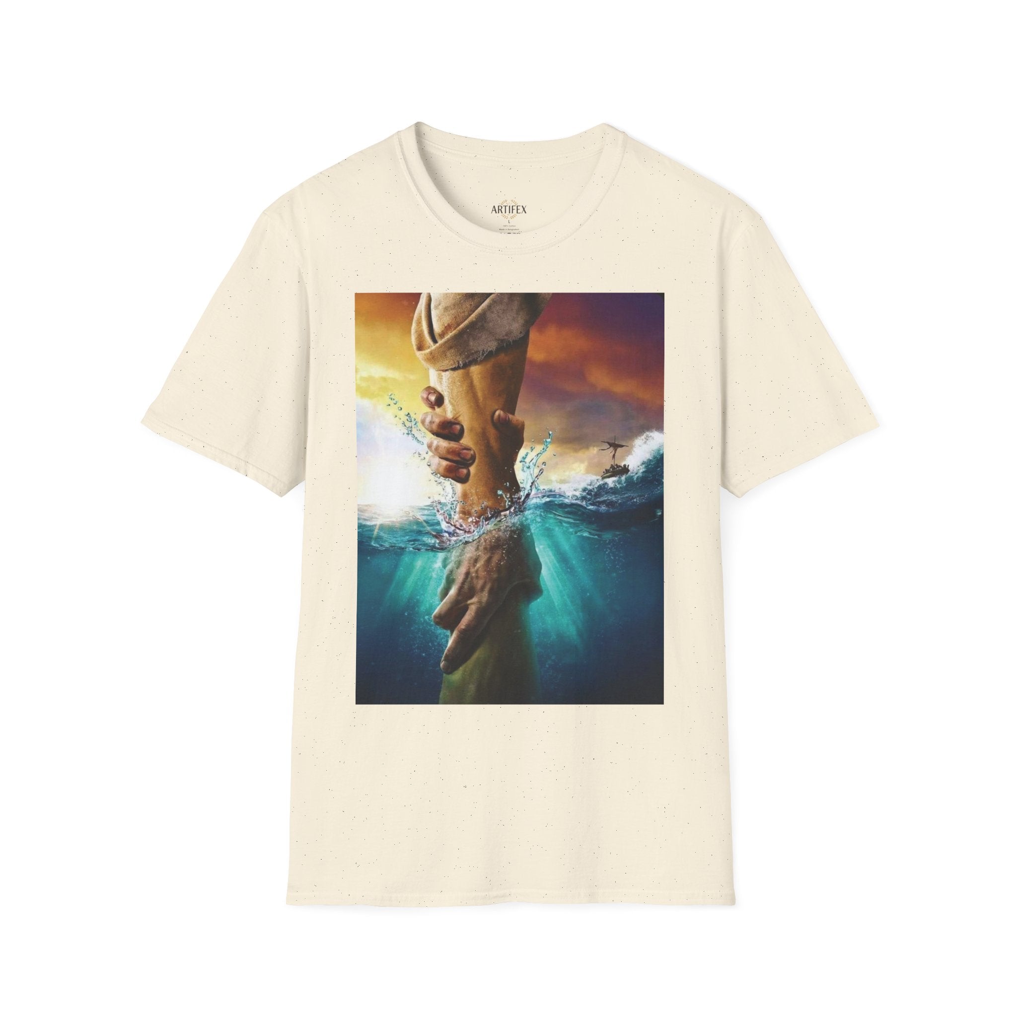 Rescue & Hope T-Shirt — Helping Hand Graphic Tee