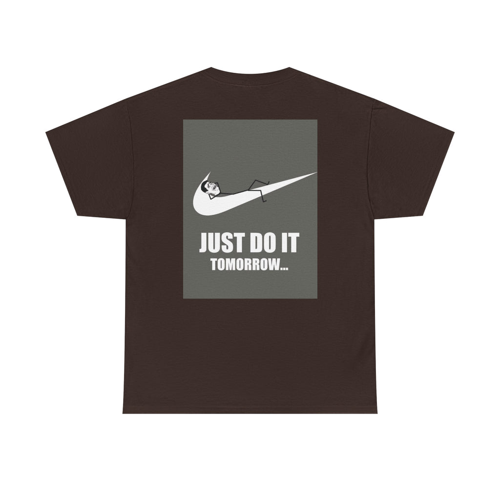 Just Do It Tomorrow Tee — 'Deal With It' Pixel Sunglasses Graphic T‑Shirt