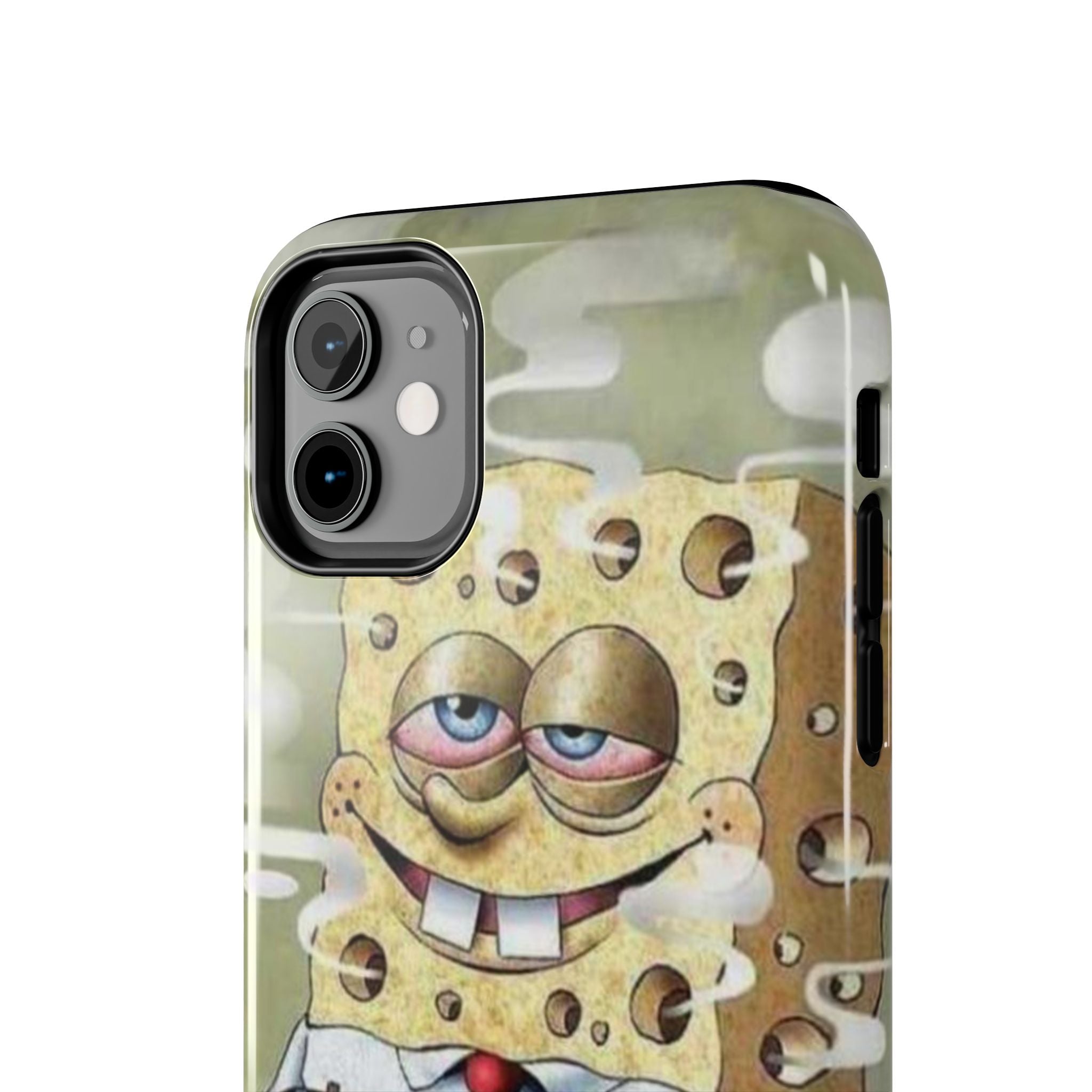 Sponge Parody Tough Phone Case – Stoned Cartoon Sponge Bob with Bong