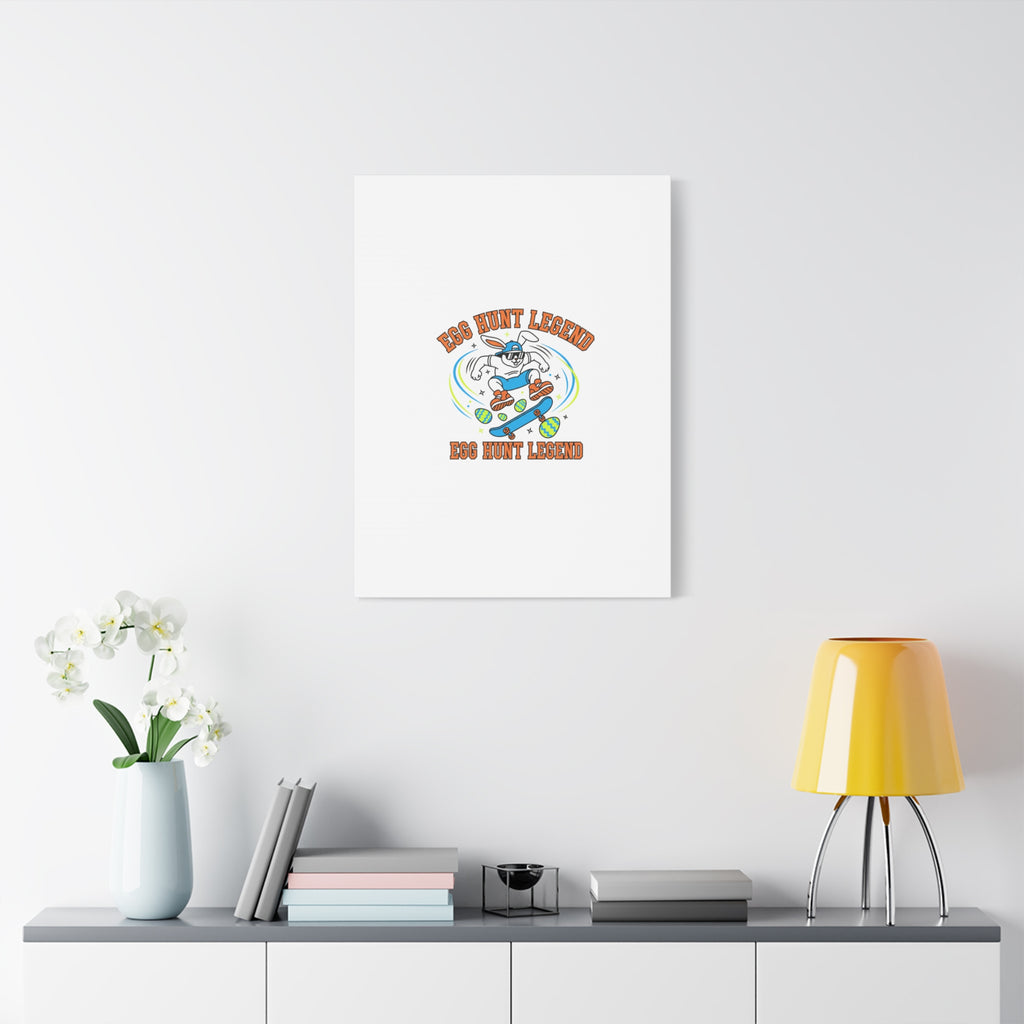 Egg Hunt Legend Canvas | Bold Boys Easter, Egg Hunter Skateboard Dino Egg