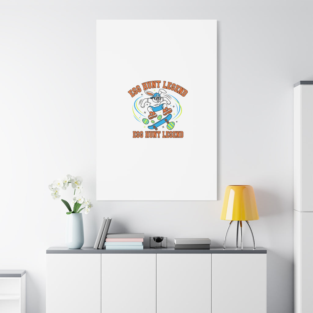 Egg Hunt Legend Canvas | Bold Boys Easter, Egg Hunter Skateboard Dino Egg