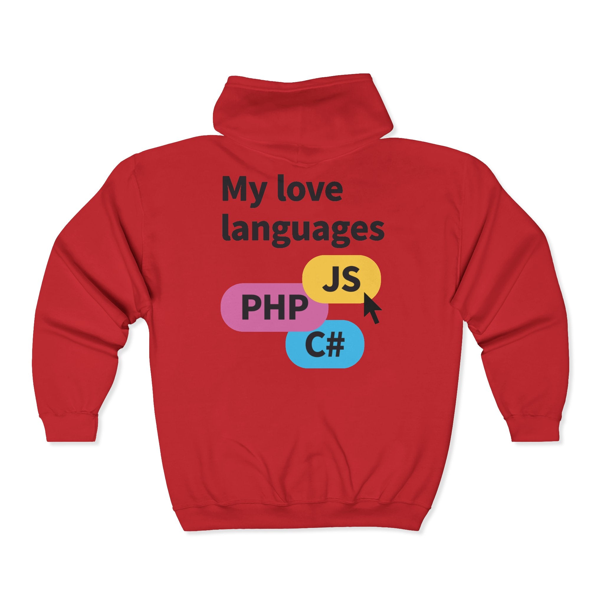 Monster Face Zip Hoodie — Playful Cartoon Splat Design