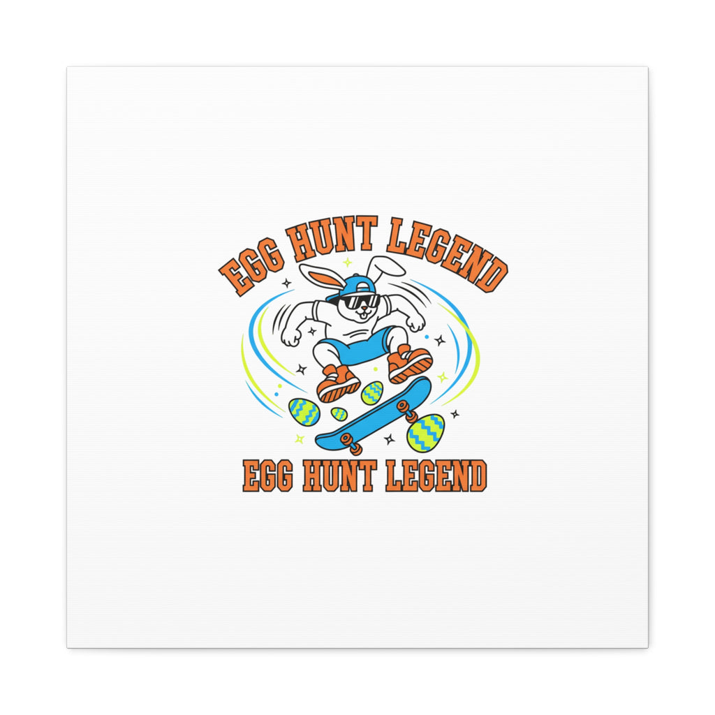 Egg Hunt Legend Canvas | Bold Boys Easter, Egg Hunter Skateboard Dino Egg