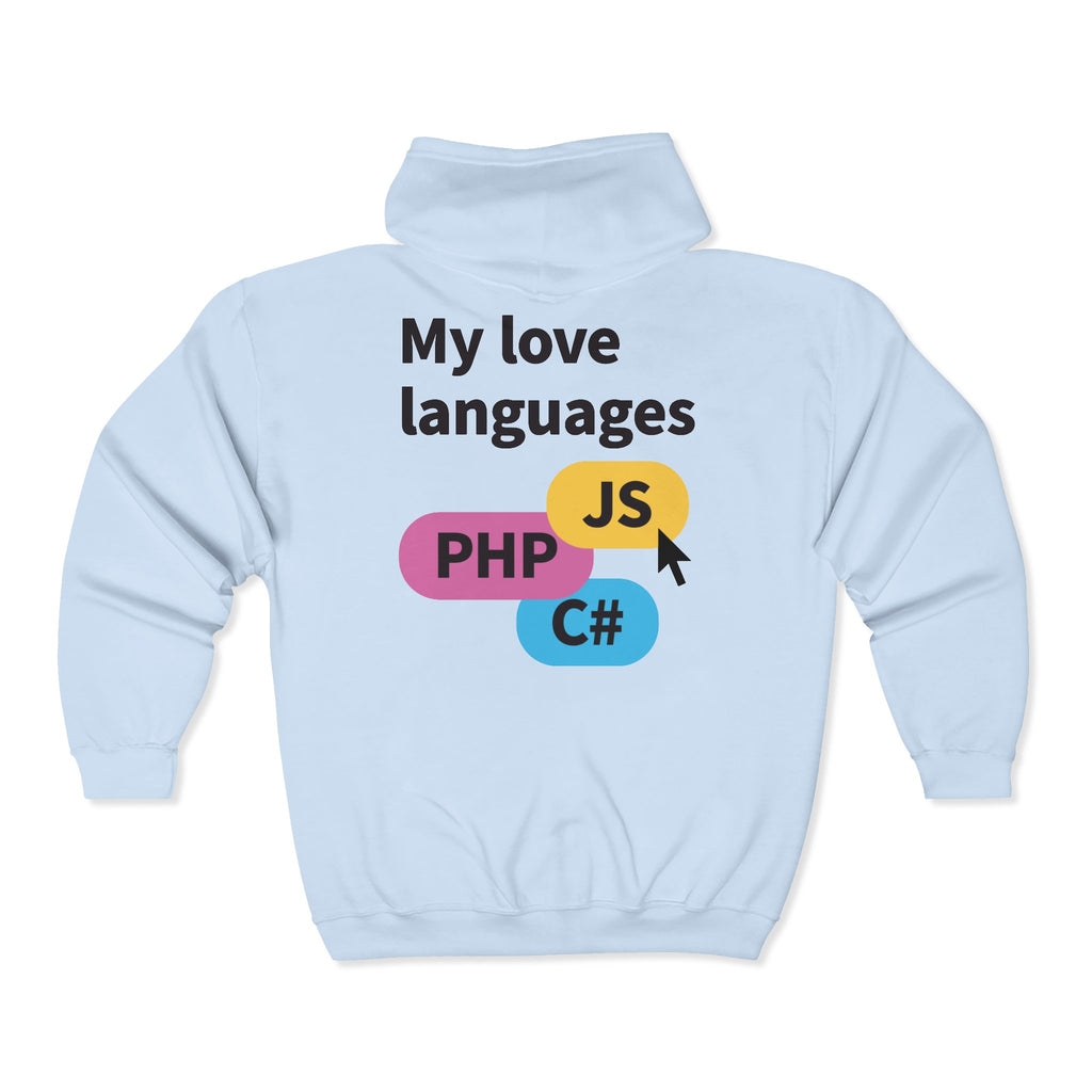 Monster Face Zip Hoodie — Playful Cartoon Splat Design