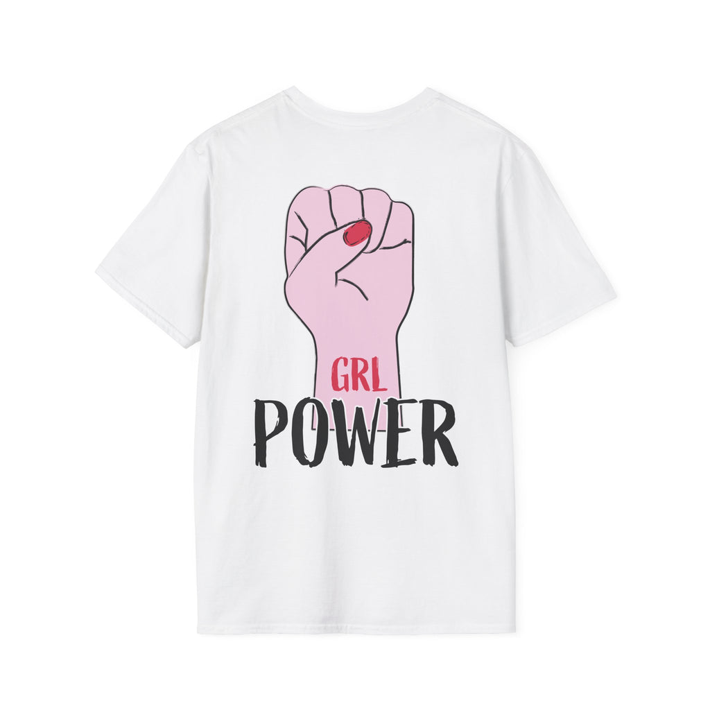 Girl Power Floral Portrait T-Shirt