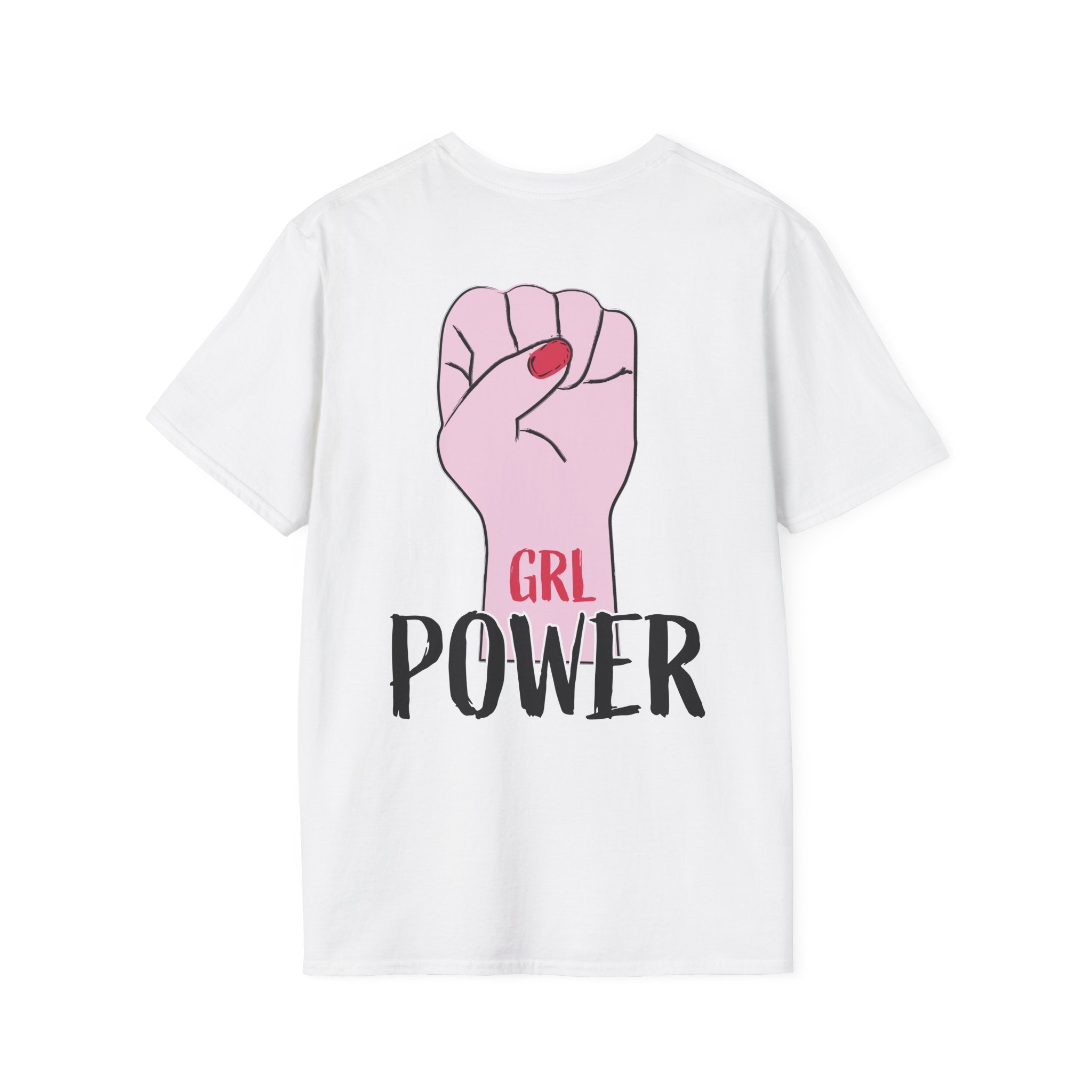 Girl Power Floral Portrait T-Shirt