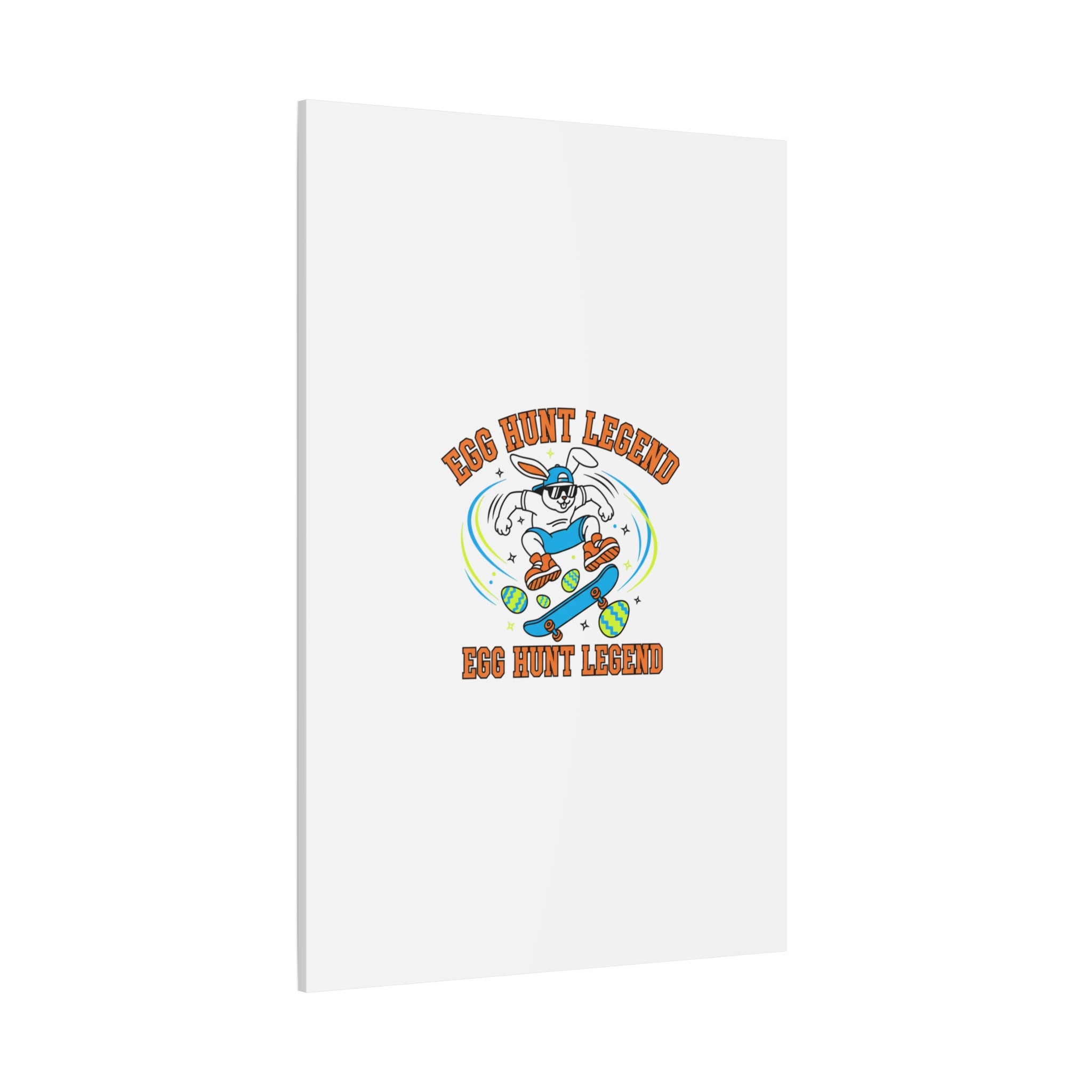 Egg Hunt Legend Canvas | Bold Boys Easter, Egg Hunter Skateboard Dino Egg