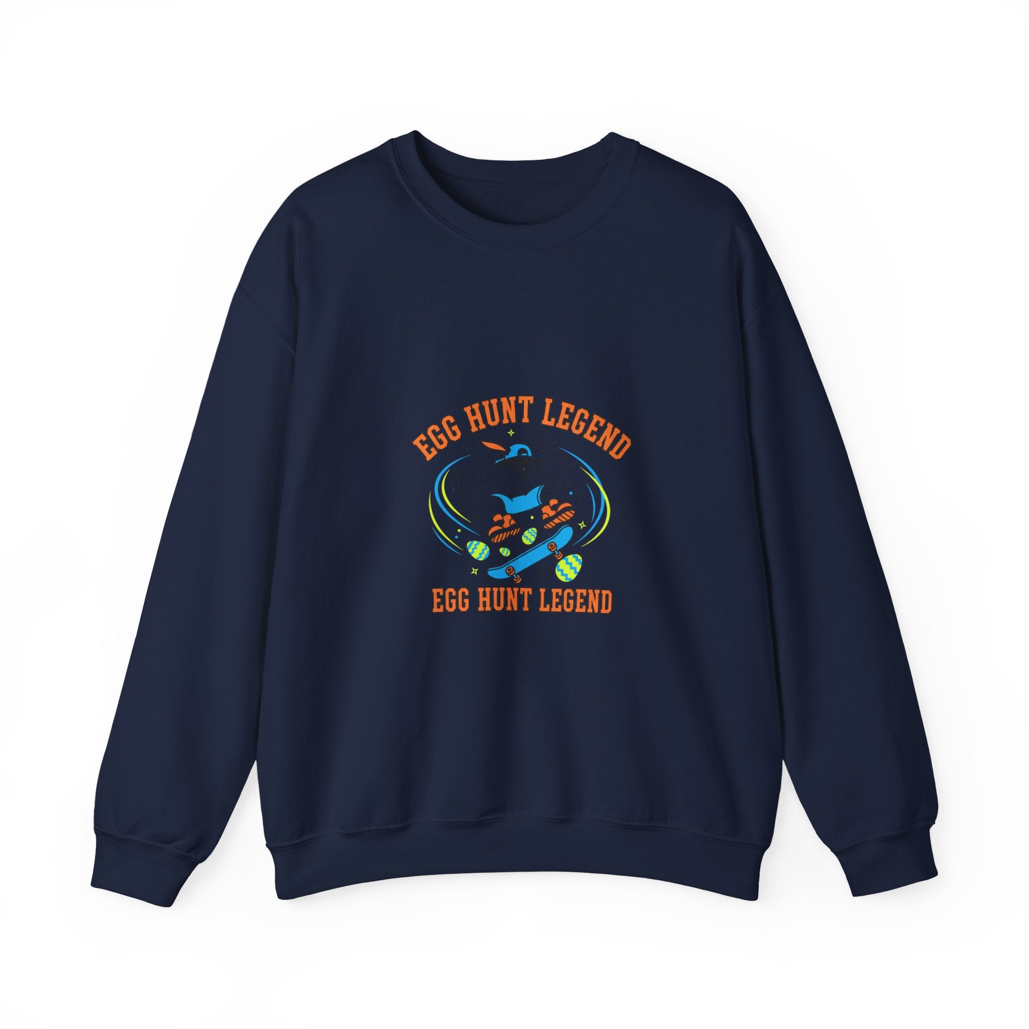 Egg Hunt Legend Crewneck Sweatshirt | boys Easter shirt, egg hunter graphic
