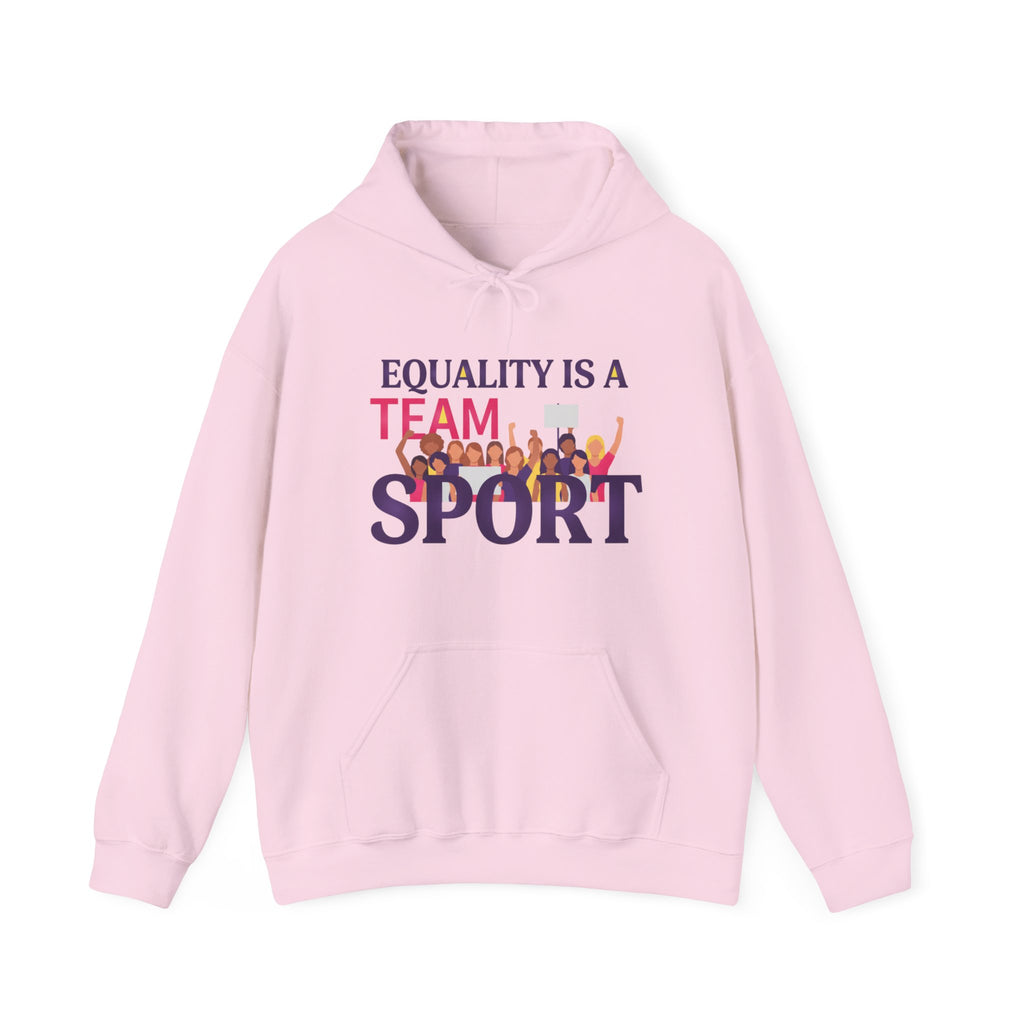 Equality Is a Team Sport Hoodie — Inclusive Team Unity Sweatshirt