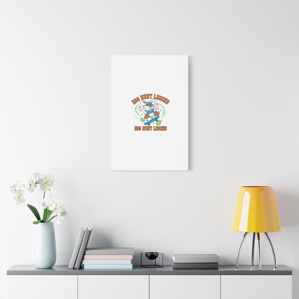 Egg Hunt Legend Canvas | Bold Boys Easter, Egg Hunter Skateboard Dino Egg