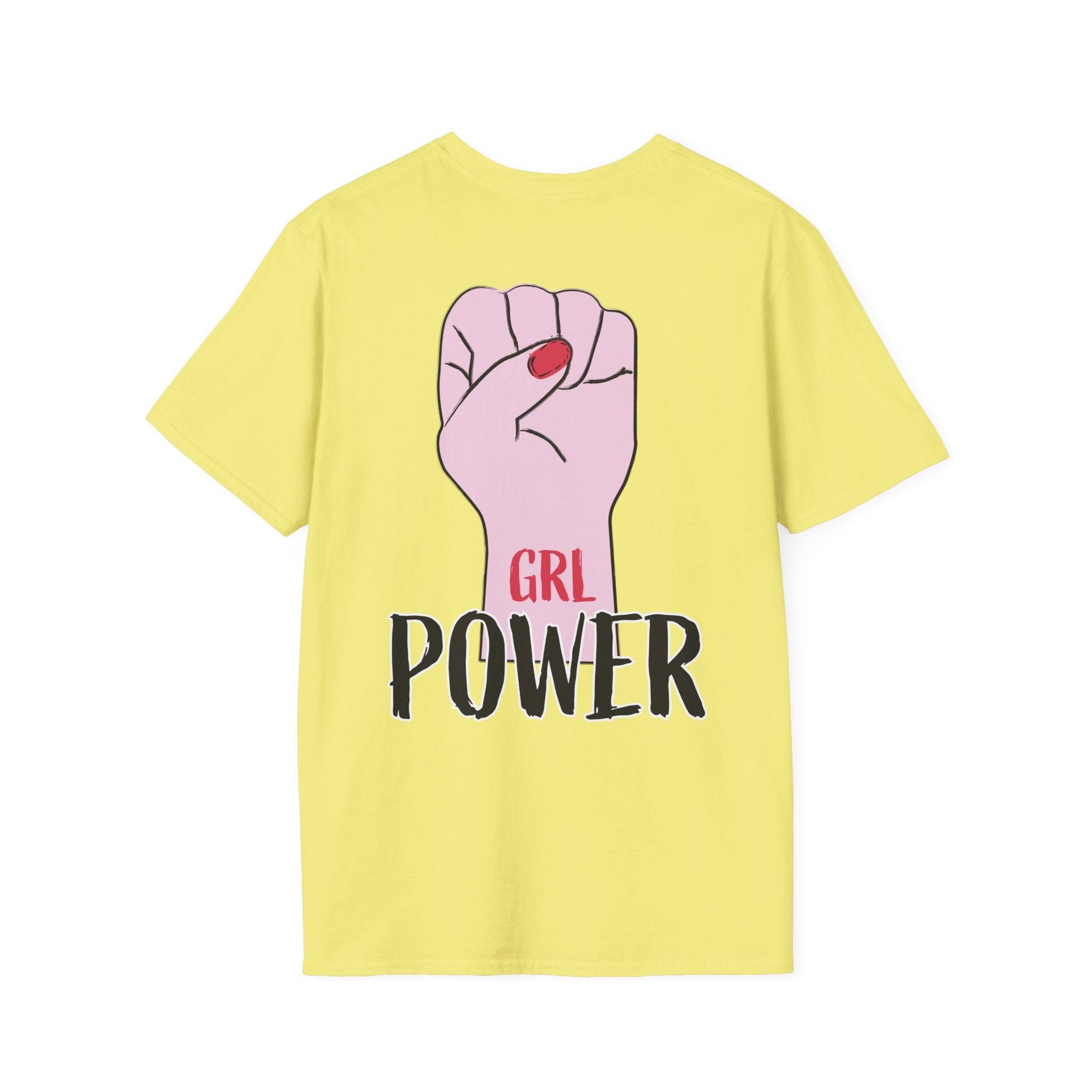 Girl Power Floral Portrait T-Shirt