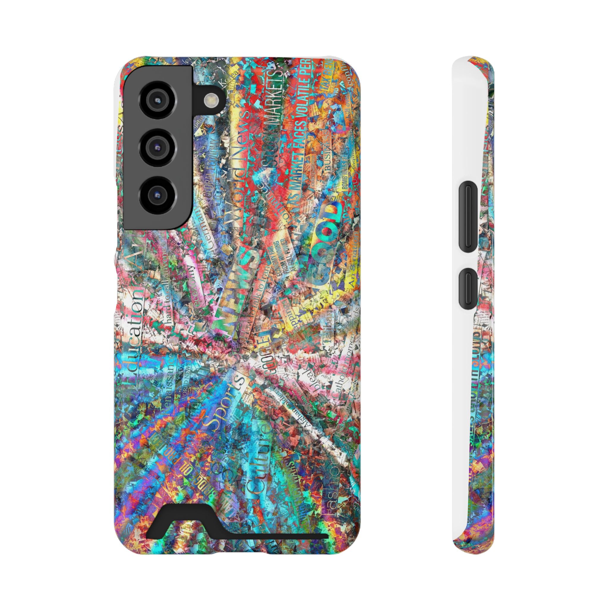 Abstract Spiral Wallet Phone Case