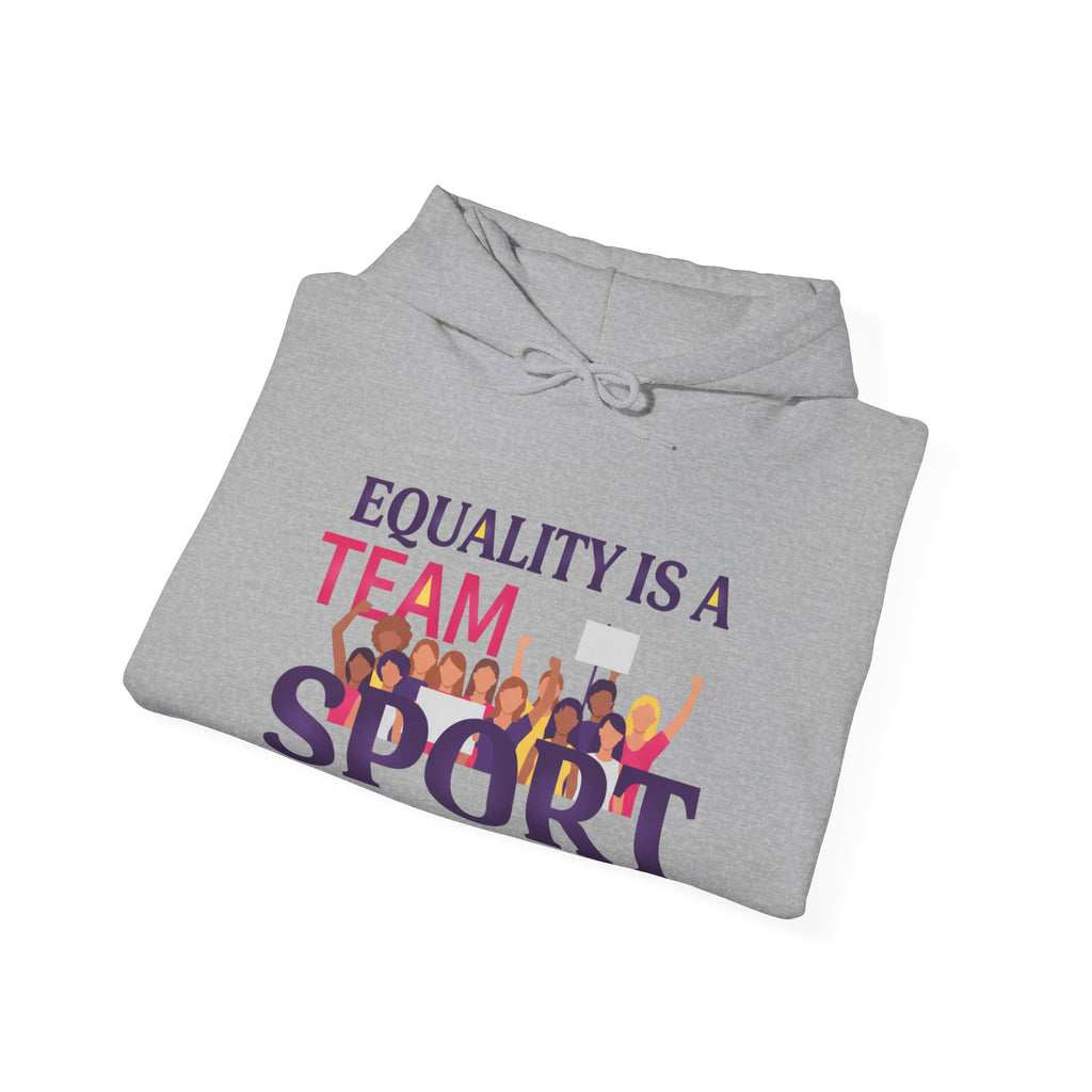Equality Is a Team Sport Hoodie — Inclusive Team Unity Sweatshirt