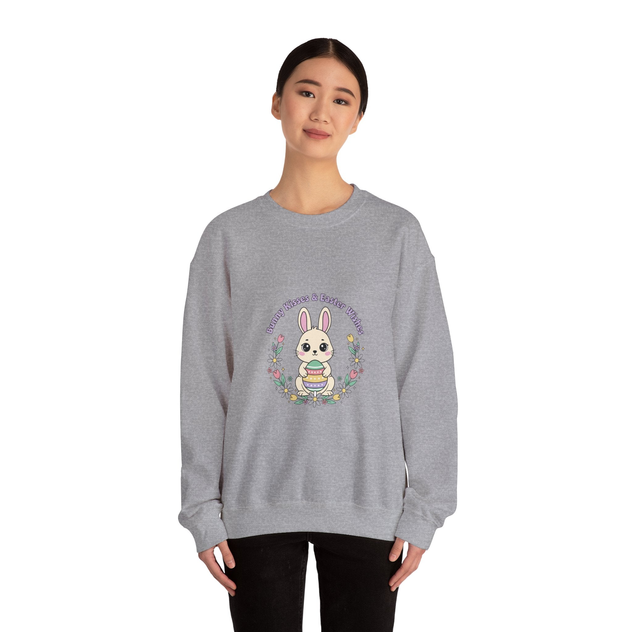 Easter Bunny Aesthetic Crewneck Sweatshirt, pastel spring, vintage Easter