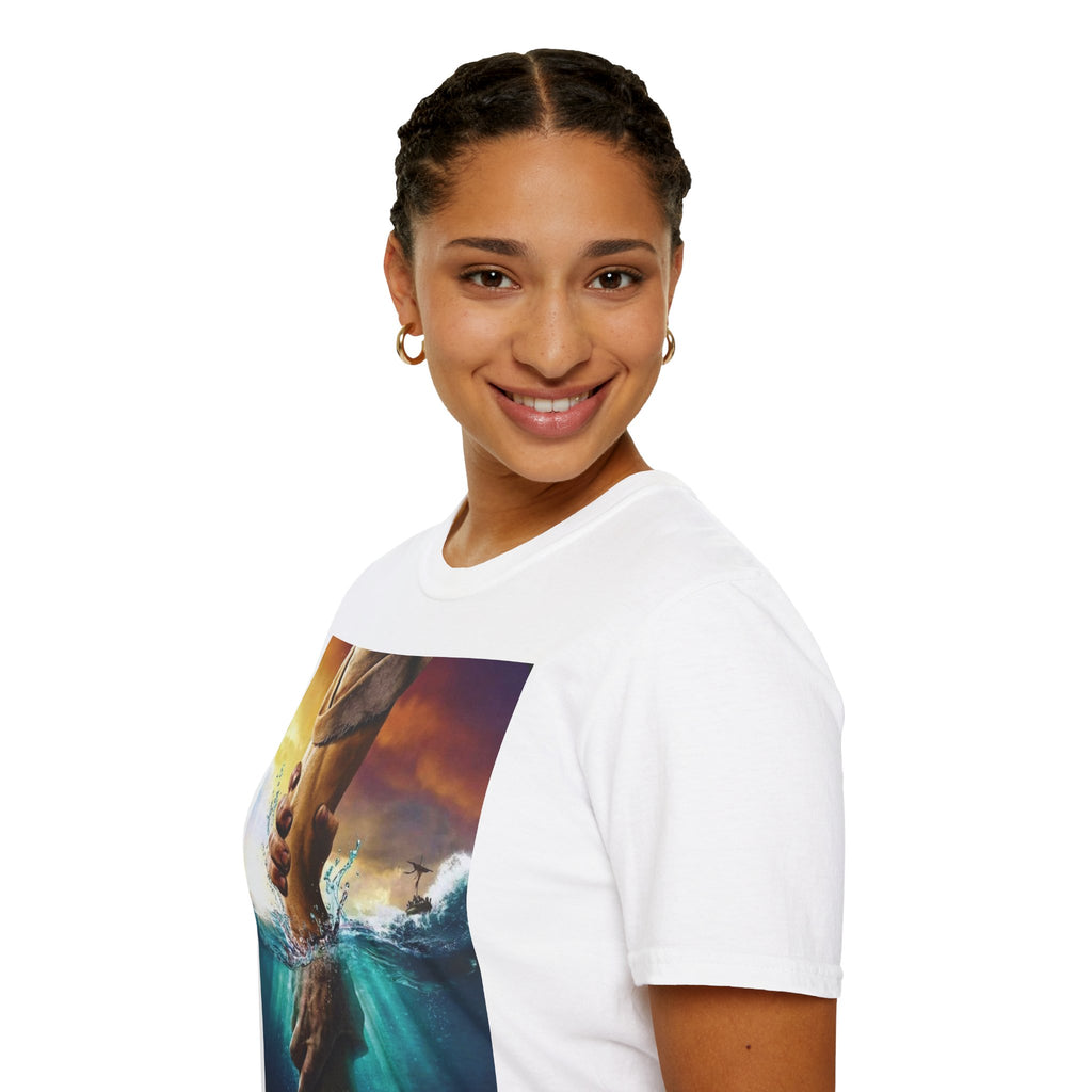 Rescue & Hope T-Shirt — Helping Hand Graphic Tee