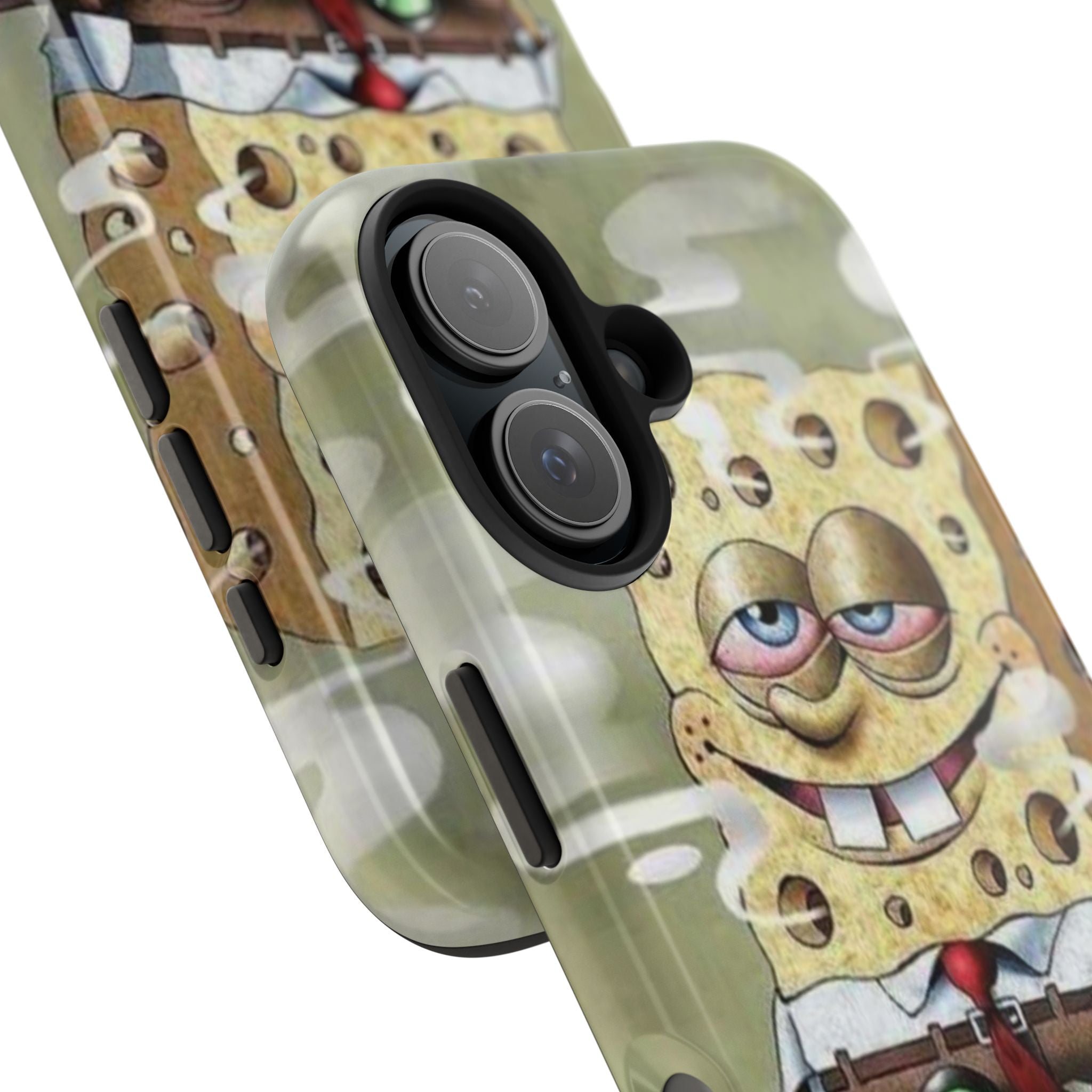 Sponge Parody Tough Phone Case – Stoned Cartoon Sponge Bob with Bong