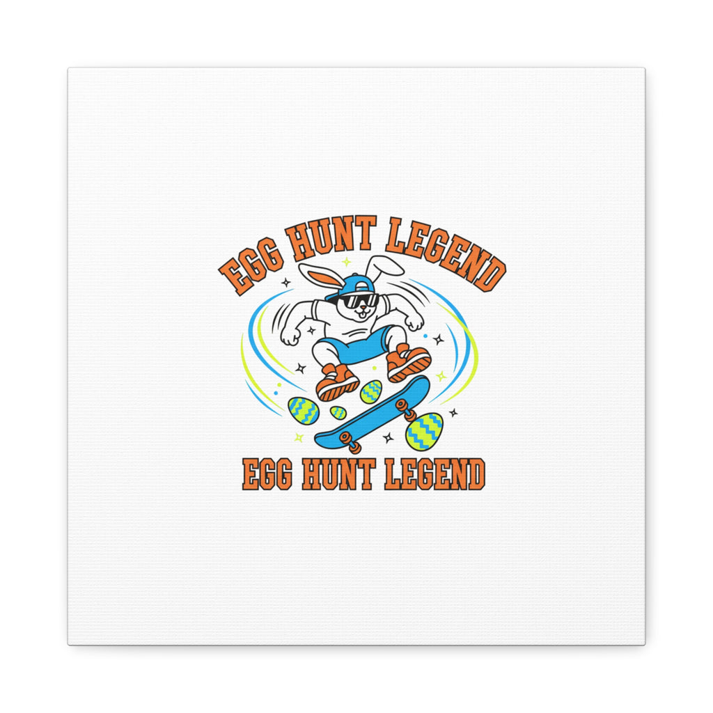 Egg Hunt Legend Canvas | Bold Boys Easter, Egg Hunter Skateboard Dino Egg