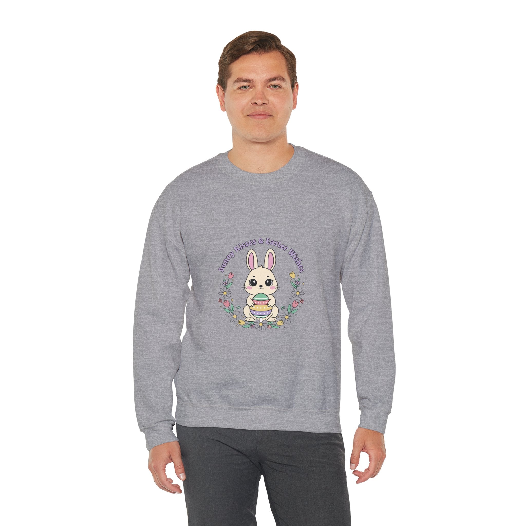 Easter Bunny Aesthetic Crewneck Sweatshirt, pastel spring, vintage Easter