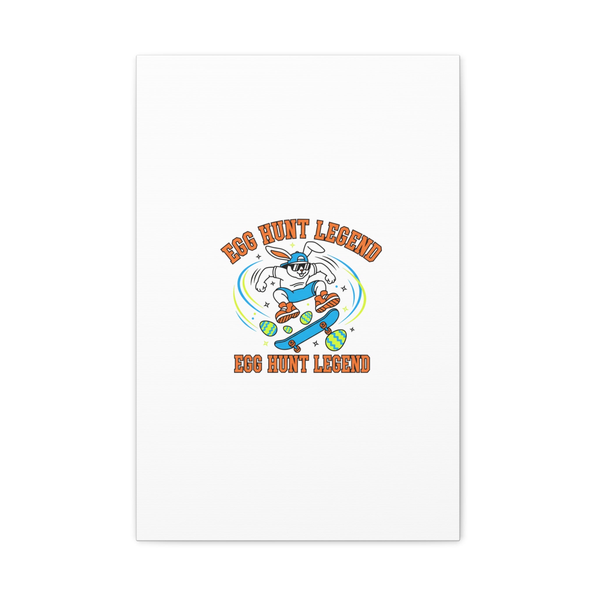 Egg Hunt Legend Canvas | Bold Boys Easter, Egg Hunter Skateboard Dino Egg