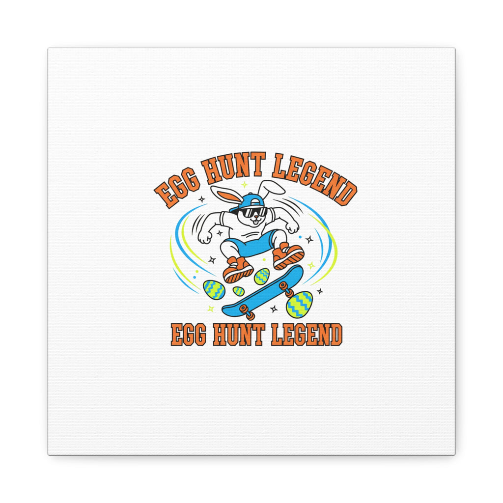 Egg Hunt Legend Canvas | Bold Boys Easter, Egg Hunter Skateboard Dino Egg